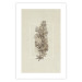 Poster Field Sketch - plant with flowers on a light beige background in a retro motif 125730 additionalThumb 19