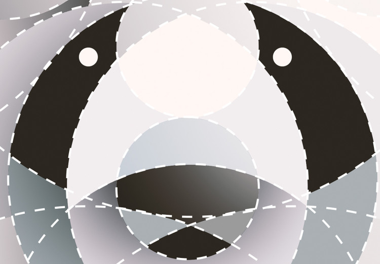 Canvas Panda in Circles (1 Part) Vertical 126930 additionalImage 5