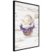 Wall Poster Lavender Dream - angel in purple flowers on wooden background 128030 additionalThumb 11