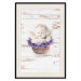 Wall Poster Lavender Dream - angel in purple flowers on wooden background 128030 additionalThumb 23