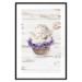 Wall Poster Lavender Dream - angel in purple flowers on wooden background 128030 additionalThumb 21