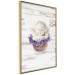 Wall Poster Lavender Dream - angel in purple flowers on wooden background 128030 additionalThumb 14