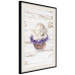 Wall Poster Lavender Dream - angel in purple flowers on wooden background 128030 additionalThumb 3