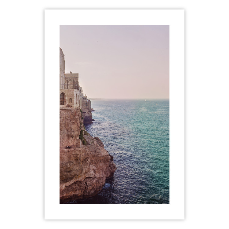 Wall Poster Turquoise Coast - cliff and architecture against seascape backdrop 129430 additionalImage 19