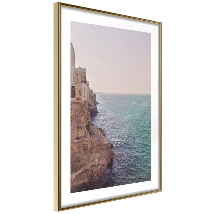 Wall Poster Turquoise Coast - cliff and architecture against seascape backdrop 129430 additionalImage 7