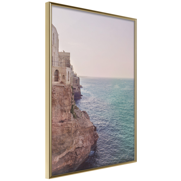 Wall Poster Turquoise Coast - cliff and architecture against seascape backdrop 129430 additionalImage 12