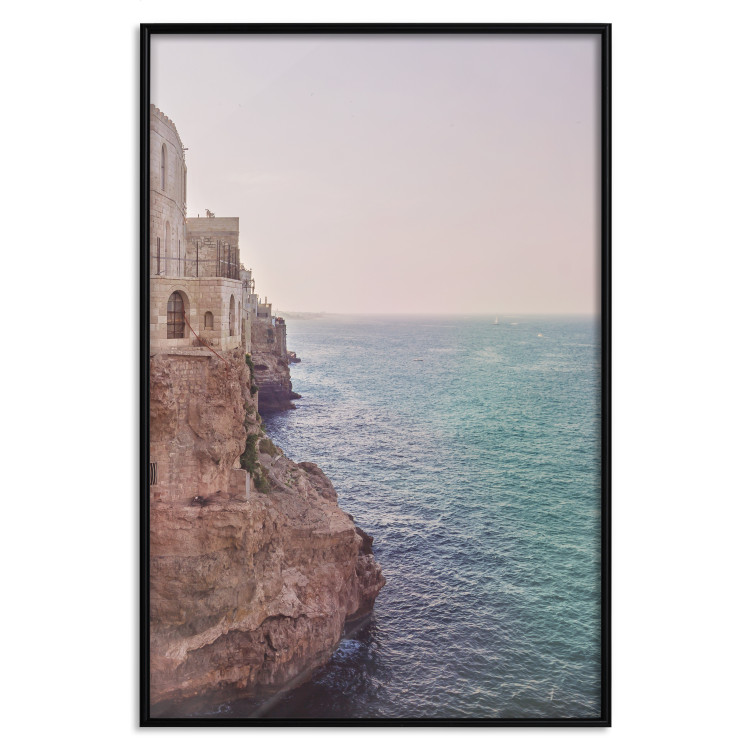 Wall Poster Turquoise Coast - cliff and architecture against seascape backdrop 129430 additionalImage 16