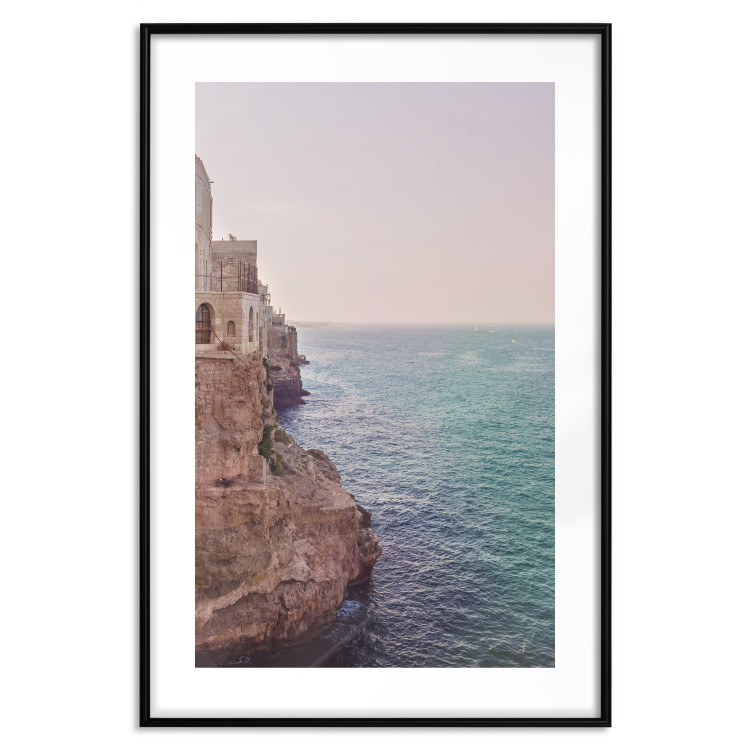 Wall Poster Turquoise Coast - cliff and architecture against seascape backdrop 129430 additionalImage 15