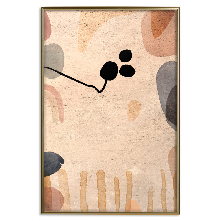 Poster Fruity Autumn - abstract texture with shapes resembling fruits 129830 additionalImage 17