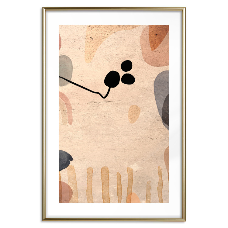 Poster Fruity Autumn - abstract texture with shapes resembling fruits 129830 additionalImage 14