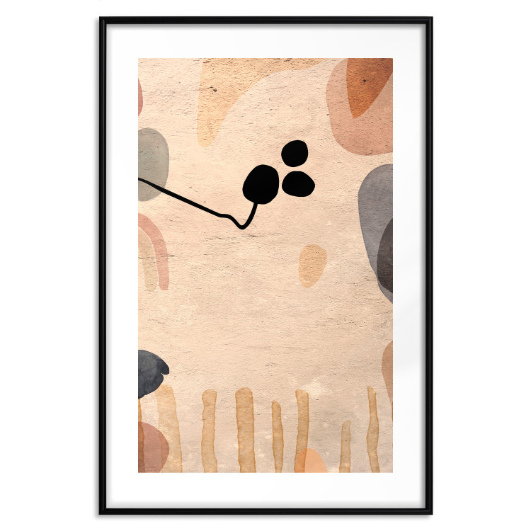 Poster Fruity Autumn - abstract texture with shapes resembling fruits 129830 additionalImage 15