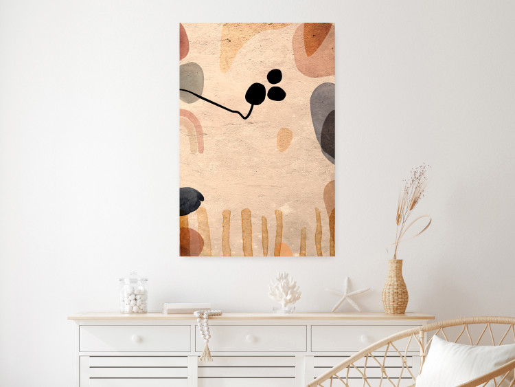 Poster Fruity Autumn - abstract texture with shapes resembling fruits 129830 additionalImage 2