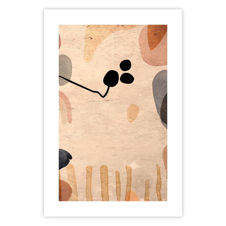 Poster Fruity Autumn - abstract texture with shapes resembling fruits 129830 additionalImage 19