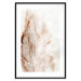 Poster Mature Leaf - abstract texture of a brown leaf on a white background 131830 additionalThumb 17