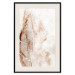 Poster Mature Leaf - abstract texture of a brown leaf on a white background 131830 additionalThumb 19