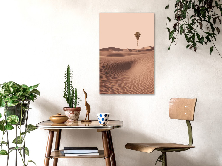 Canvas Art Print Desert Vegetation (1-piece) Vertical - Arab desert in Morocco 134730 additionalImage 3