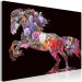 Canvas Print Flower craze - Abstraction with a horse-shaped floral motif 135230 additionalThumb 2