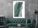 Poster Turquoise Wave - elegant abstraction in bottle green color 137230 additionalThumb 11