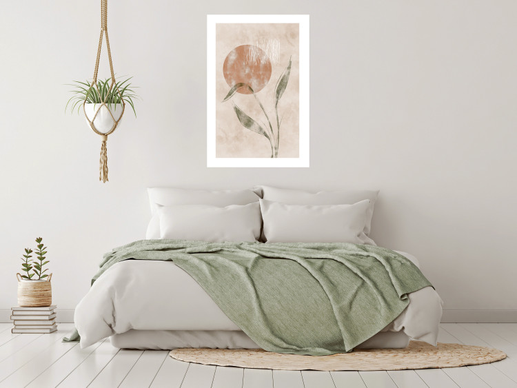 Poster Autumn Sunrise - autumnal plant composition on a beige background 138130 additionalImage 18