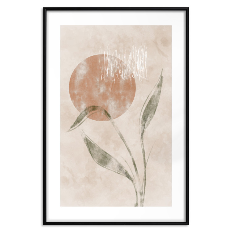 Poster Autumn Sunrise - autumnal plant composition on a beige background 138130 additionalImage 5