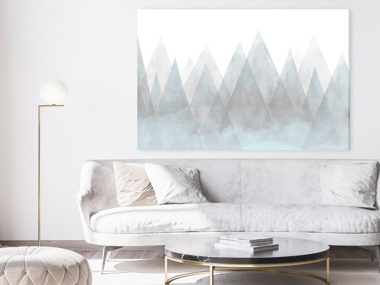 Canvas Mountain Geometry (1-piece) Wide - abstraction in triangular mountains 138830 additionalImage 3