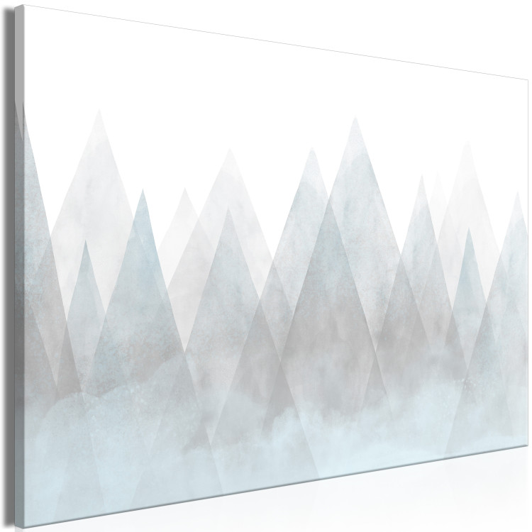 Canvas Mountain Geometry (1-piece) Wide - abstraction in triangular mountains 138830 additionalImage 2