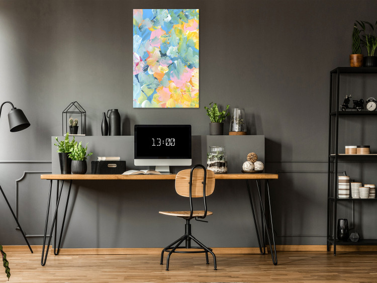 Canvas Painted Meadow (1-piece) Vertical - abstraction in cheerful colors 142830 additionalImage 3