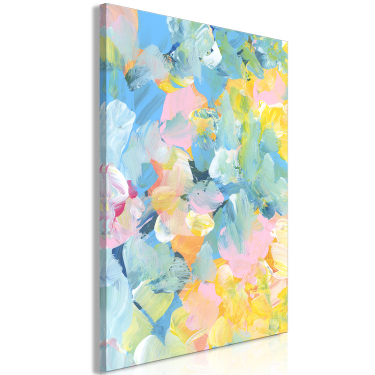 Canvas Painted Meadow (1-piece) Vertical - abstraction in cheerful colors 142830 additionalImage 2