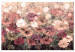 Canvas Pastel Meadow (1-piece) - spring flowers in warm colors 144330