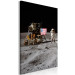 Canvas Moon Landing - Photo of an Astronaut, a Ship and a Flag in Space 146230 additionalThumb 2