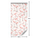 Modern Wallpaper Pink Pattern - Rows of Pink Flamingos With Eyes Closed 150030 additionalThumb 2