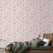 Modern Wallpaper Pink Pattern - Rows of Pink Flamingos With Eyes Closed 150030 additionalThumb 4