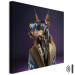 Canvas AI Doberman Dog - Animal Fantasy Portrait With Stylish Glasses - Square 150130 additionalThumb 8