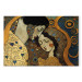 Canvas Print A Hugging Couple - A Mosaic Portrait Inspired by the Style of Gustav Klimt 151030