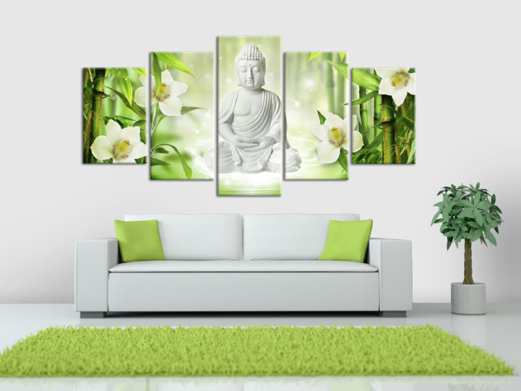 Canvas Art Print Buddha and jasmine 50030 additionalImage 3