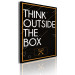 Canvas Print Think Outside the Box (1-part) - motivational quote in English 55230 additionalThumb 2