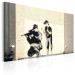 Canvas Art Print Sniper and Child by Banksy 68030 additionalThumb 2