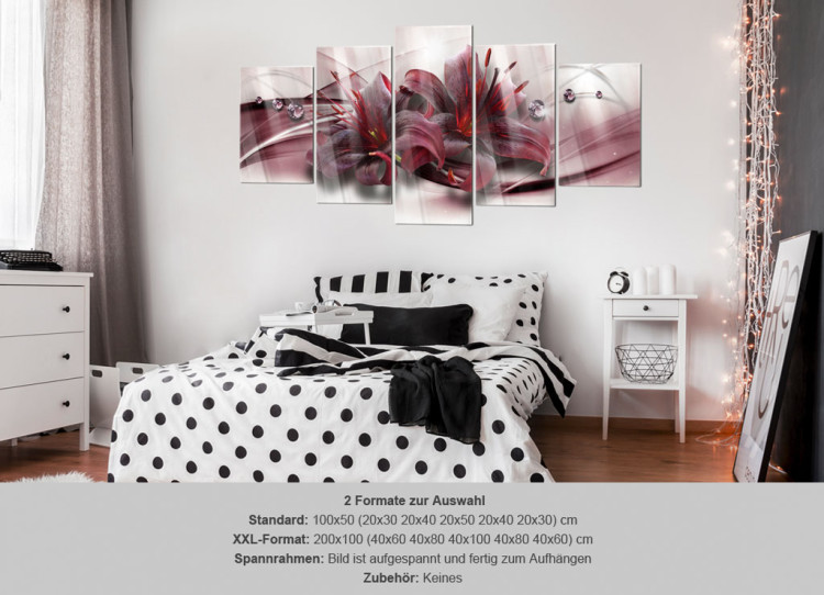 Print On Glass Pink Lily [Glass] 93730 additionalImage 6