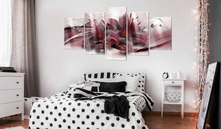 Print On Glass Pink Lily [Glass] 93730 additionalImage 3