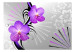 Wall Mural Purple orchids - abstract flower motif with patterns and designs 97330 additionalThumb 1