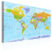 Canvas World Map: Orbis Terrarum (FR) (1-piece) - Map in French 106240 additionalThumb 2