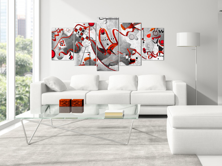 Canvas Print Between Waves (5 Parts) Wide 107540 additionalImage 3
