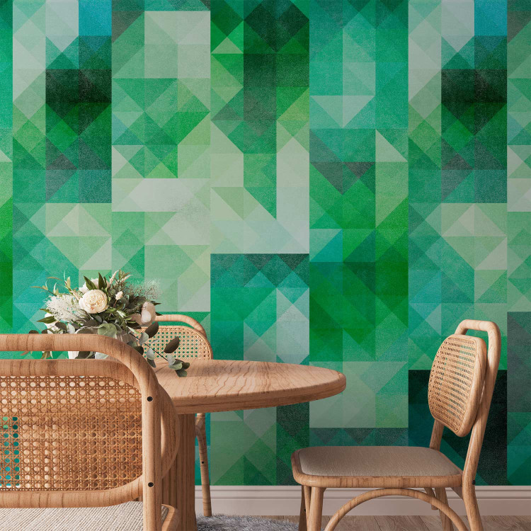 Modern Wallpaper Magma Pixels (Green) 108040 additionalImage 6