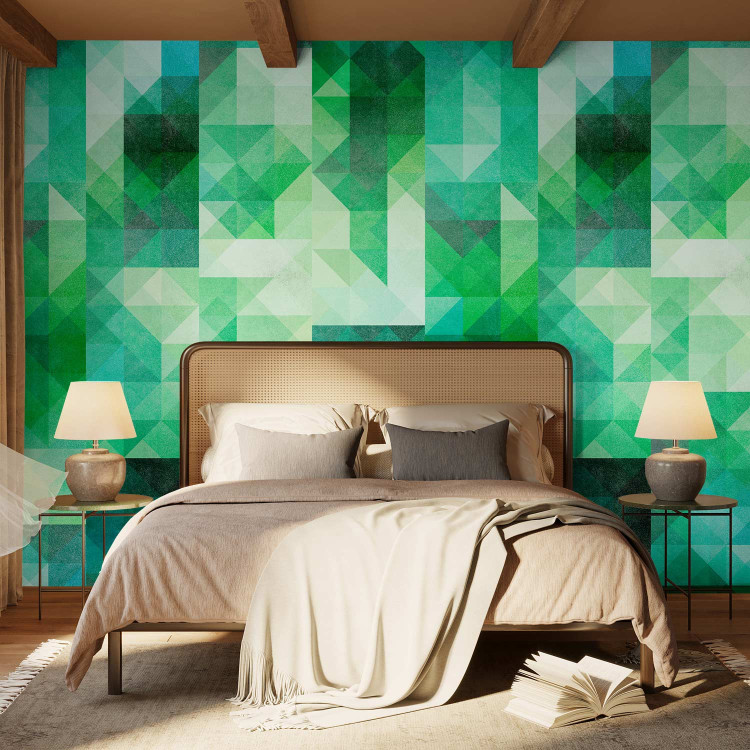Modern Wallpaper Magma Pixels (Green) 108040 additionalImage 3