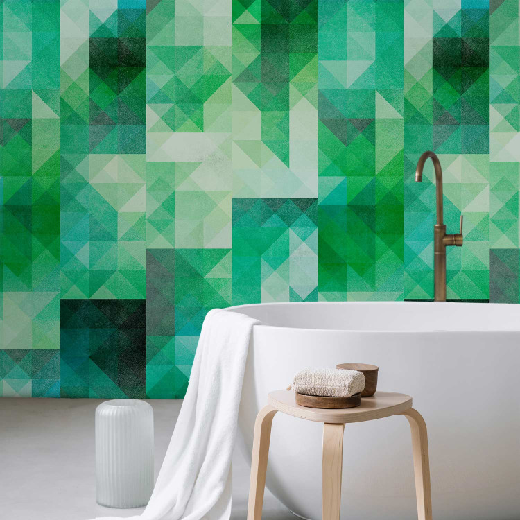 Modern Wallpaper Magma Pixels (Green) 108040 additionalImage 8