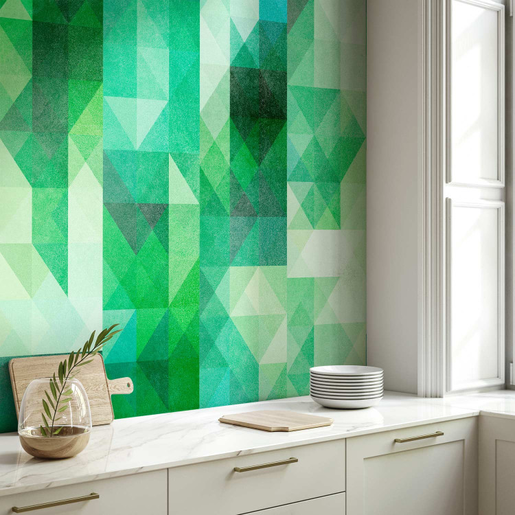 Modern Wallpaper Magma Pixels (Green) 108040 additionalImage 7