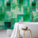 Modern Wallpaper Magma Pixels (Green) 108040 additionalThumb 8