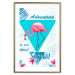 Wall Poster Adventure is out there! - geometric abstraction with a pink bird 114440 additionalThumb 14