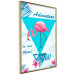 Wall Poster Adventure is out there! - geometric abstraction with a pink bird 114440 additionalThumb 12