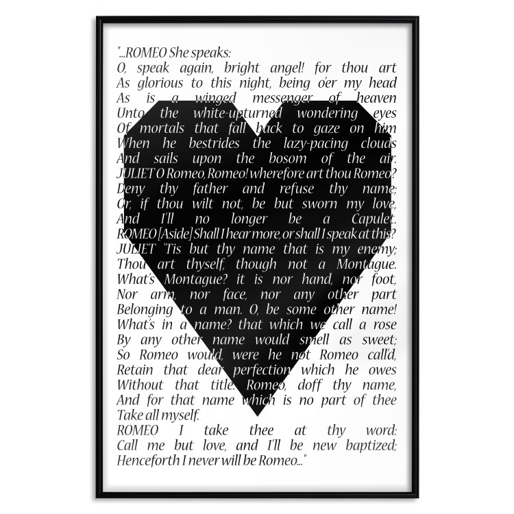 Poster Romeo and Juliet - romantic composition with quotes from Shakespeare's work 114740 additionalImage 20